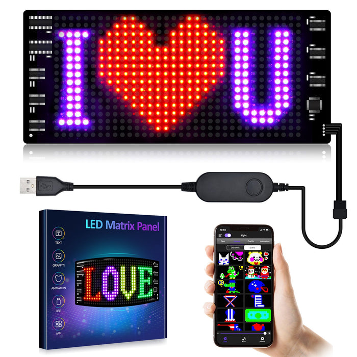 Ultra Dun Programmeerbaar LED Autodisplay – Gepersonaliseerde Tekst & Animatie