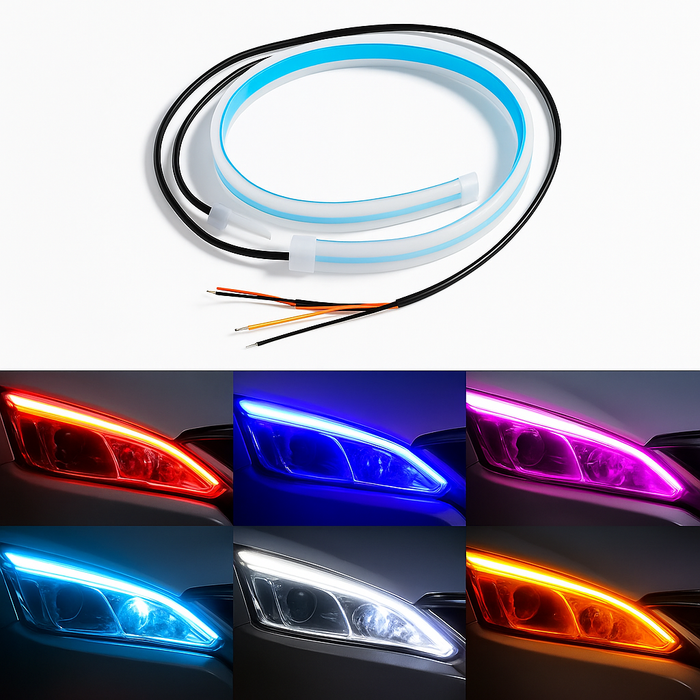 2 stuks Flexibele LED Koplamp Strips 30cm
