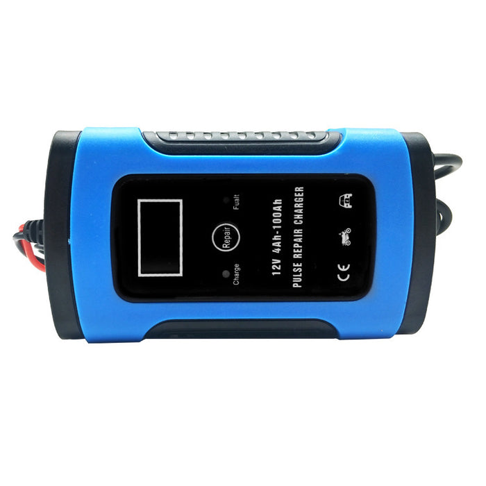 12V 6A Acculader voor Motor & Auto – Slimme Draagbare Acculader met LCD Display
