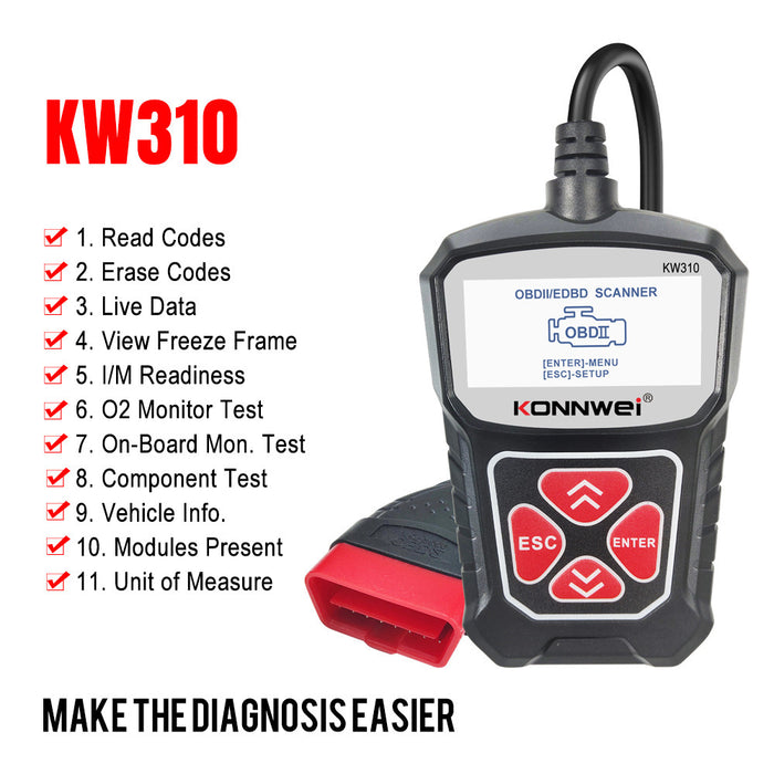 KW310 OBD2 Auto Diagnosetool