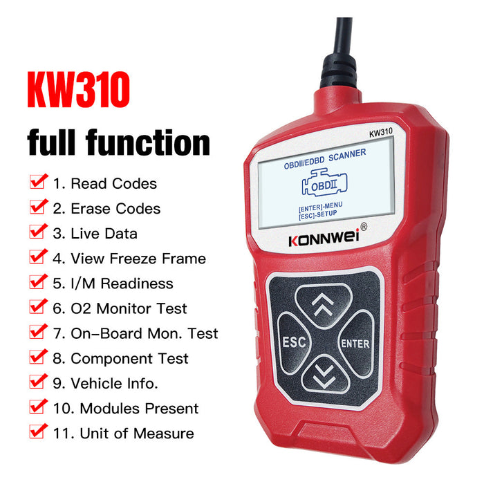 KW310 OBD2 Auto Diagnosetool