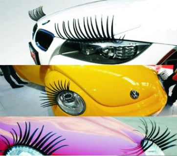 Auto Koplamp Wimperstickers – 2 Stuks Zelfklevende Eyelashes