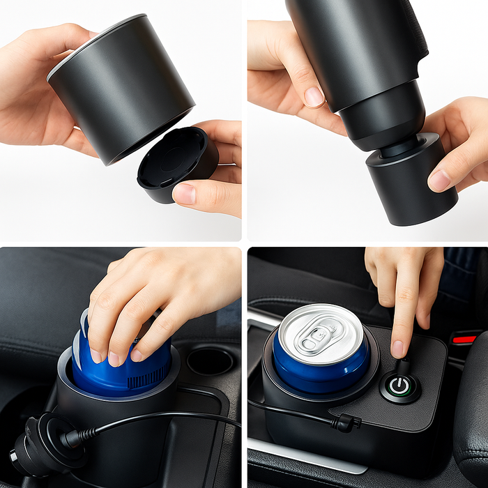 12V Slimme Auto Bekerkoeler & Warmer met Touchscreen