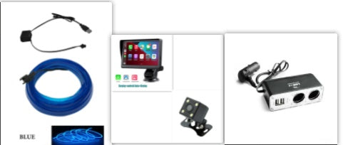 7” Draadloos CarPlay Scherm – Slimme IPS Auto Display met Navigatie & Telefoonprojectie