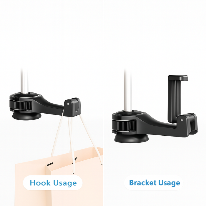 Multifunctionele Telefoonhouder & Haak – Slimme Autostoel Organizer