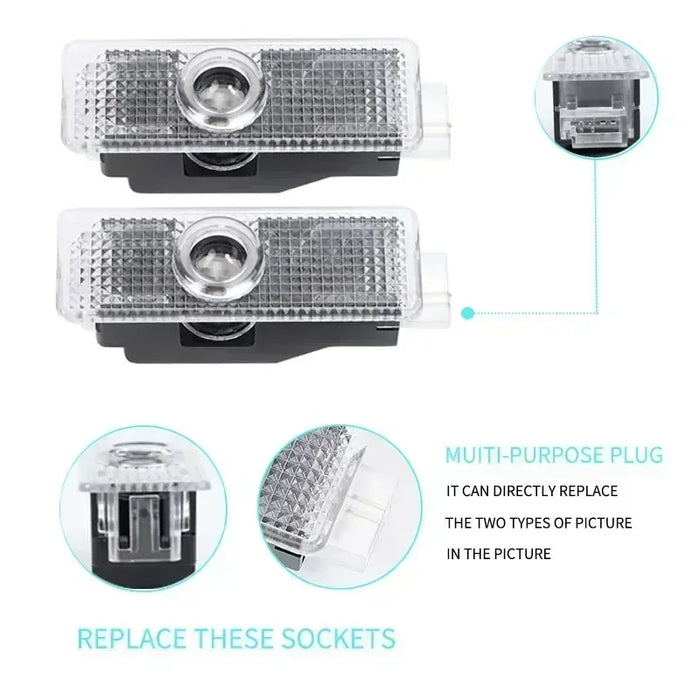 2x LED Deur Projector Logo Lamp - BMW