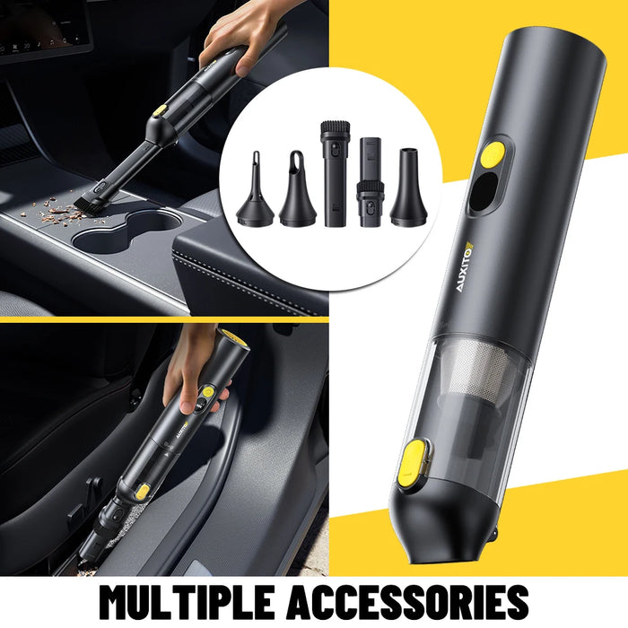 AUXITO Draadloze Auto Stofzuiger – Krachtige 60.000RPM Handstofzuiger voor Auto & Thuis