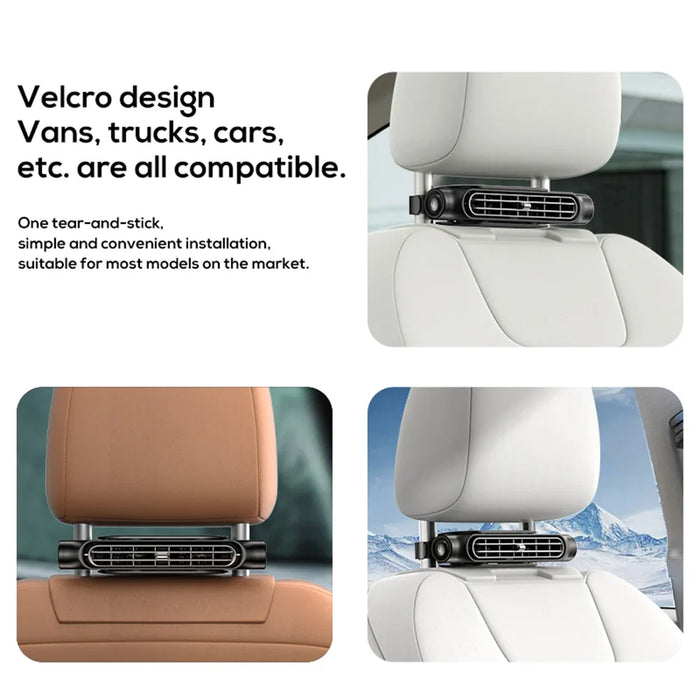 USB Auto Hoofdsteun Ventilator – 3 Snelheden
