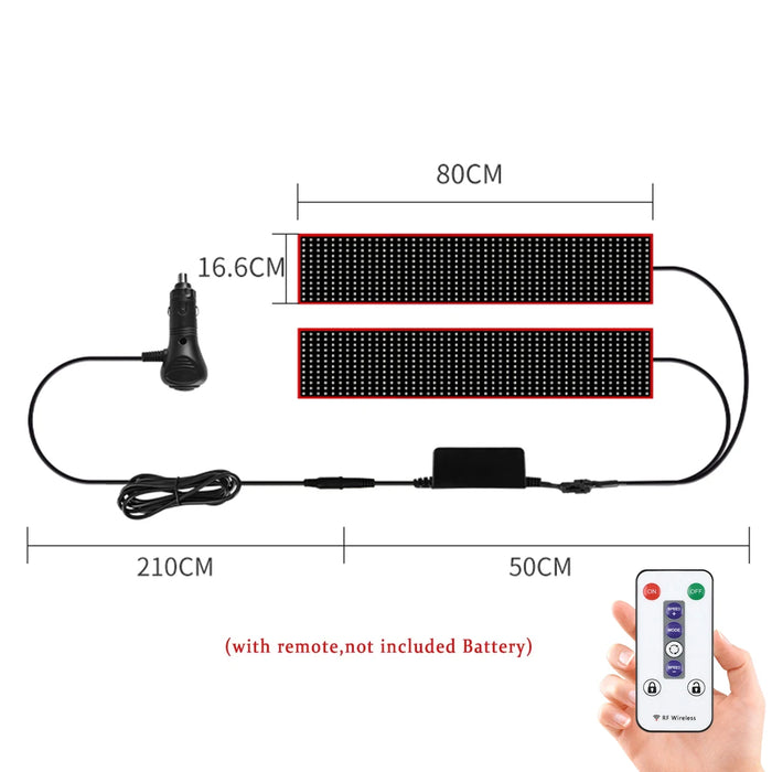 😈 Devil Eye LED Pixel Panel voor Truck & Auto