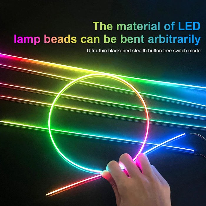Multicolor LED Strip Kit voor Auto Interieur –  Dashboard & Interieur Verlichting - 12V
