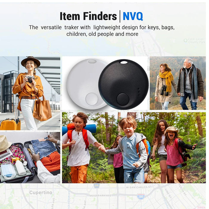 Mini Smart Bluetooth Tracker – Sleutel- & Bagagezoeker met Apple Find My (iOS Only)