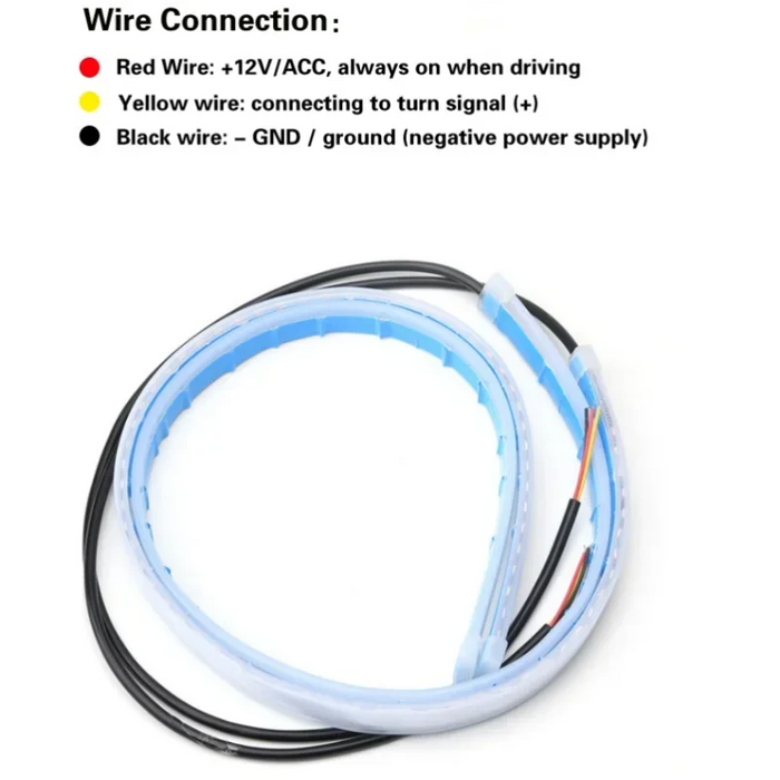 2 stuks Flexibele LED Koplamp Strips 30cm