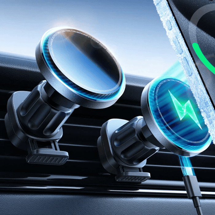 15W Magnetische Auto-oplader Met Koeling | Telefoonhouder