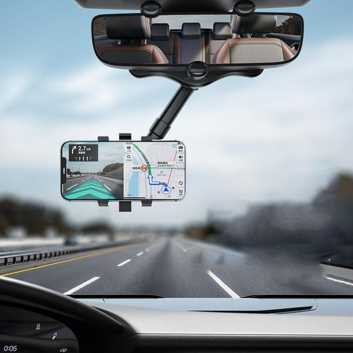 360° Draaibare Telefoonhouder voor Achteruitkijkspiegel