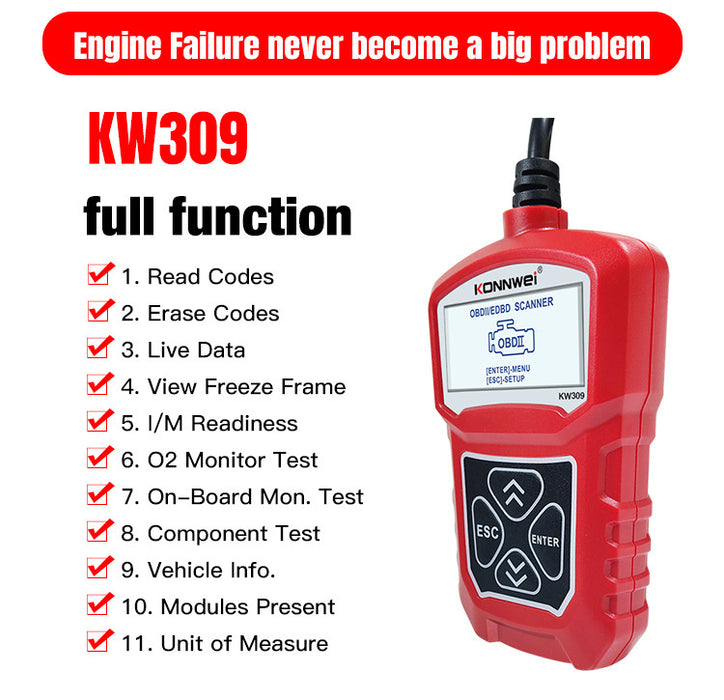 KW310 OBD2 Auto Diagnosetool