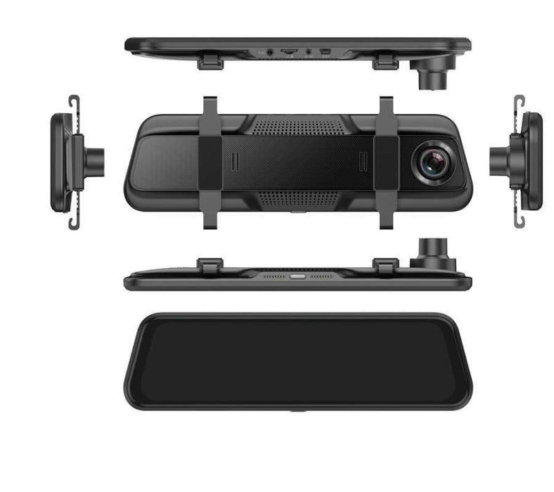 Dual Dashcam in Achteruitkijkspiegel – Voor- & Achtercamera met Full HD Opname